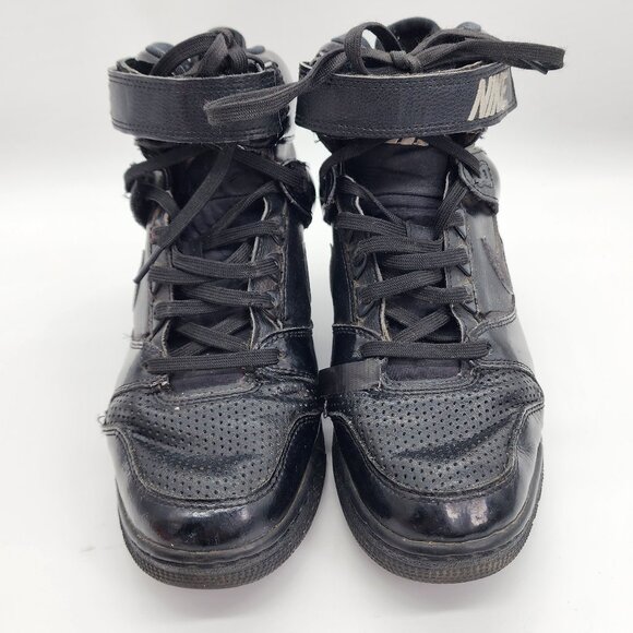 Nike Air Revolution High Top Black Patent Leather Sneakers - Women's Size 8.5 US - Picture 1 of 14